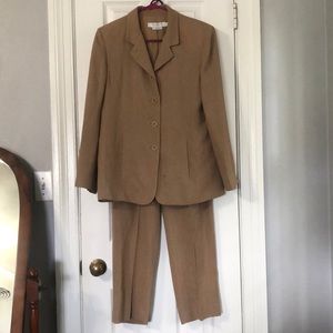 GARFIELD AND MARKS TAN PANTS SUIT 12P